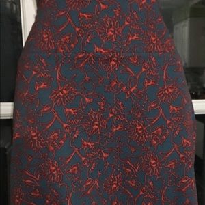 Lularoe Large Cassie Pencil Skirt Floral